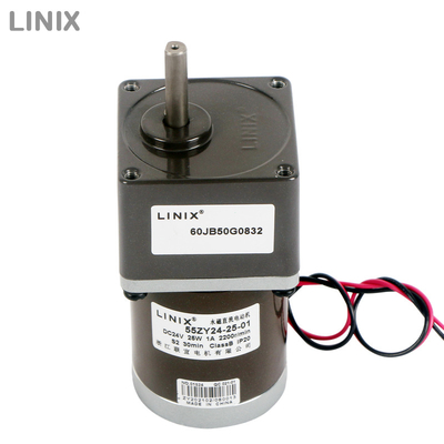 LINIX electric motor 24v dc motor 12v dc brush motor 25w 12v dc brush motor totally enclosed dc gear motor for treadmill dc gear motor 12v 24v